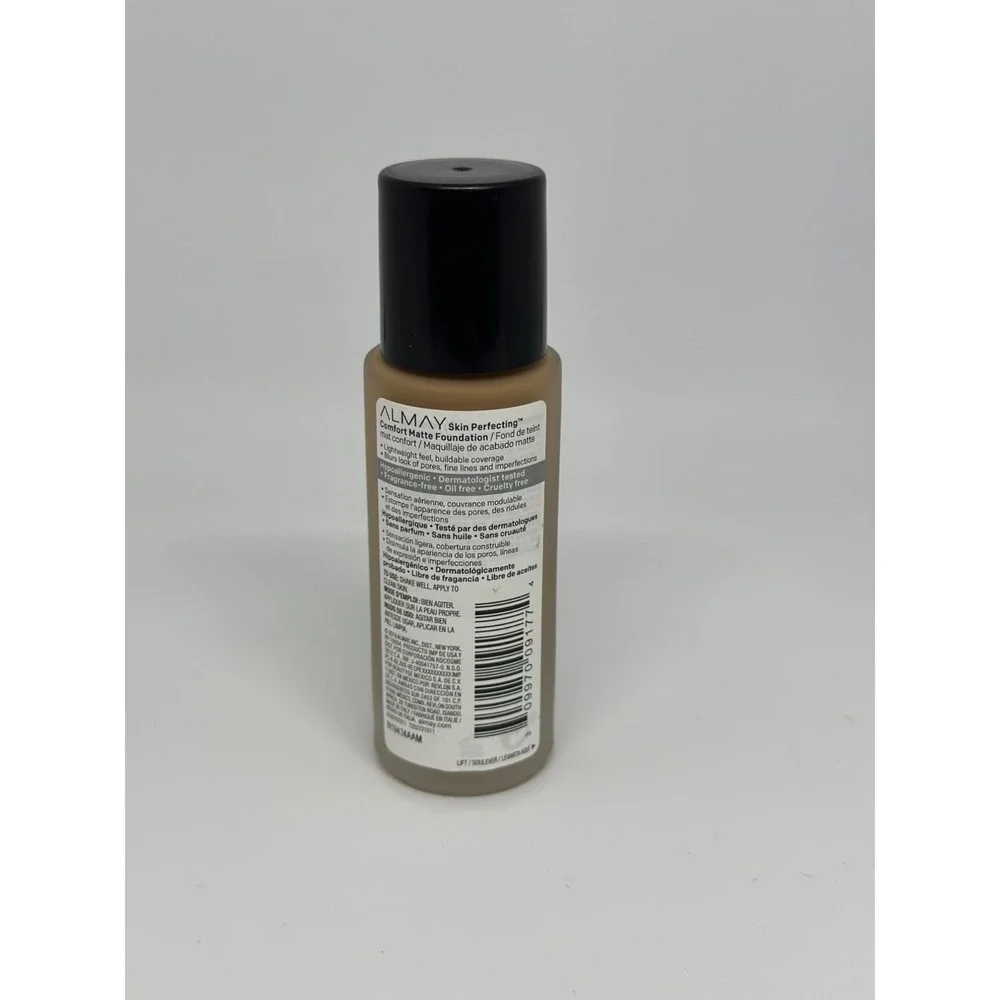 Almay Skin Perfecting Comfort Matte Foundation 200 Neutral Honey Liquid Makeup